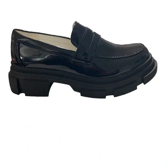 YETIER Platform Loafer Slip-ons Round Toe Chunky Shoes Women’s Size 7 Y2K Retro - Picture 6 of 11